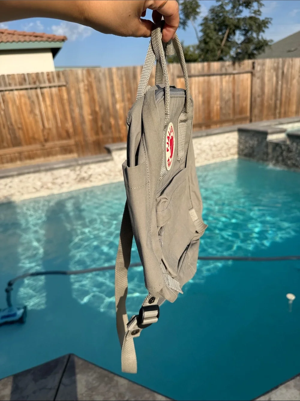 Fjallraven Kanken Mini Backpack in Taupe Gray